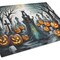 Edge Collections - 15" x 12" - Multicolor - Spooky Halloween Glass Cutting Board - 1 Piece